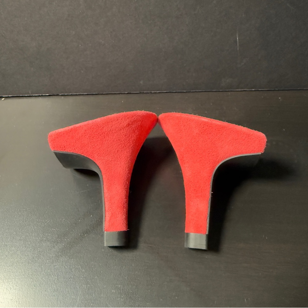 Mime et Moi, NoThink Shoes Heel Size EU 36-38 Red Suede 3” Stiletto 7cm